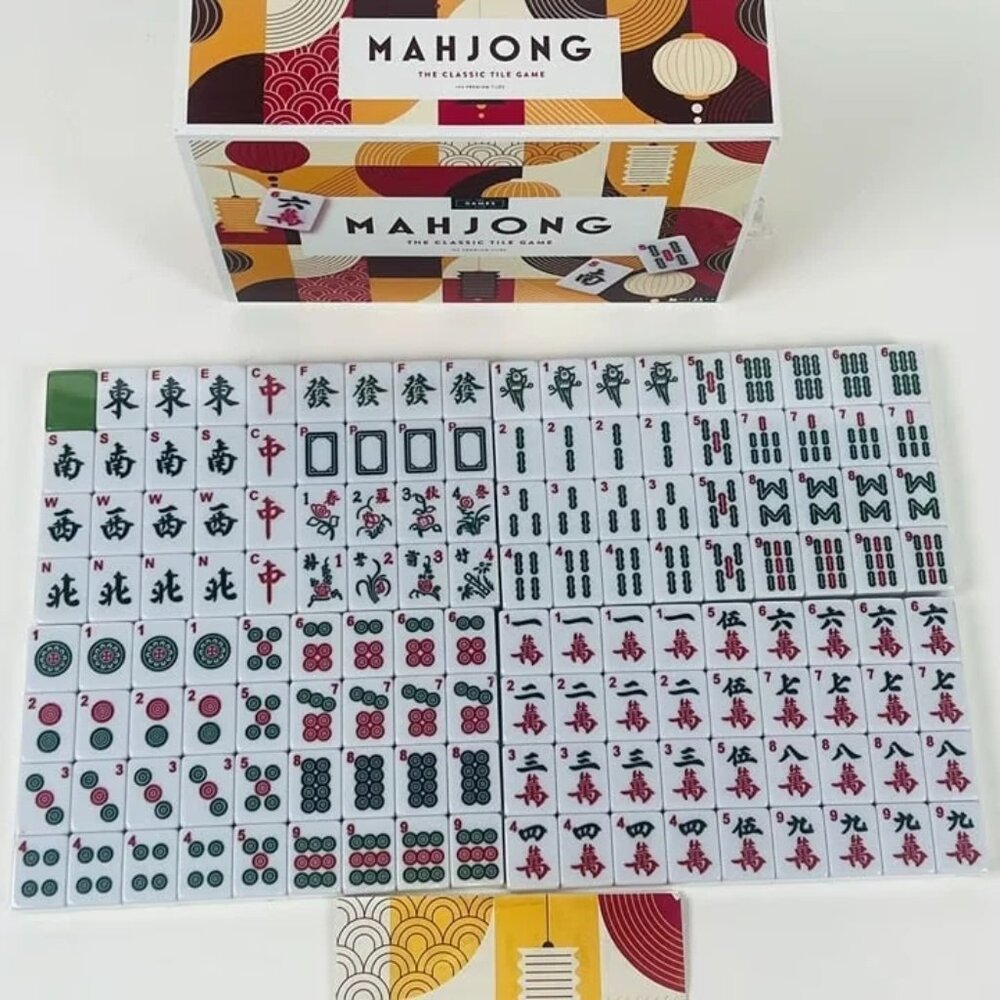 Chinese OR American Mahjong Tiles and Acrylic Racks